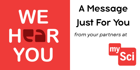 We Hear You Header #2